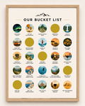 Custom Bucket List // Scratch-Off Poster