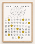 National Parks // Bucket List // Scratch Off Poster