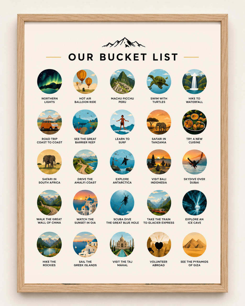 Custom Bucket List // Scratch-Off Poster