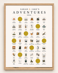 Couple Adventure Challenge // Scratch-Off Poster